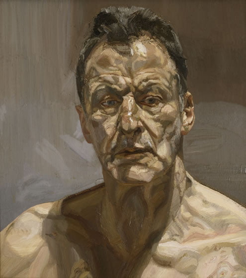 Lucian Freud in National Portrait Gallery